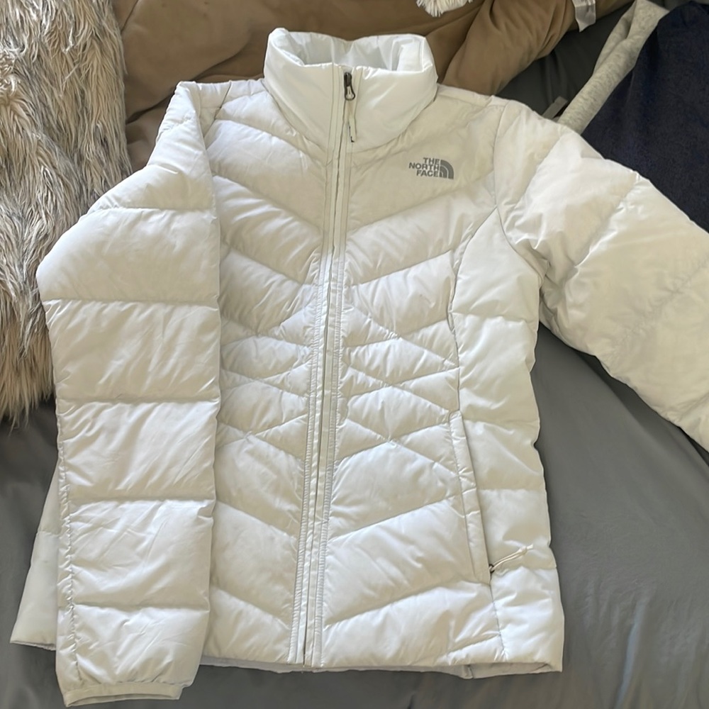 White Northface Winter Jacket
